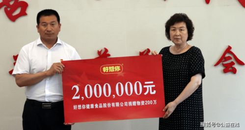 好想你健康食品向郑州慈善捐赠价值200万元救灾物资