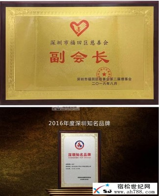 宿松金红祥当选深圳市福田区慈善会副会长