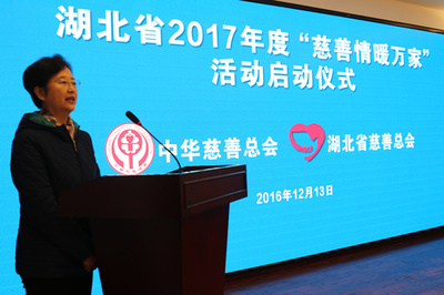 湖北省启动2017年度“慈善情暖万家”活动
