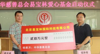 中华慈善总会易宝林爱心基金在京启动